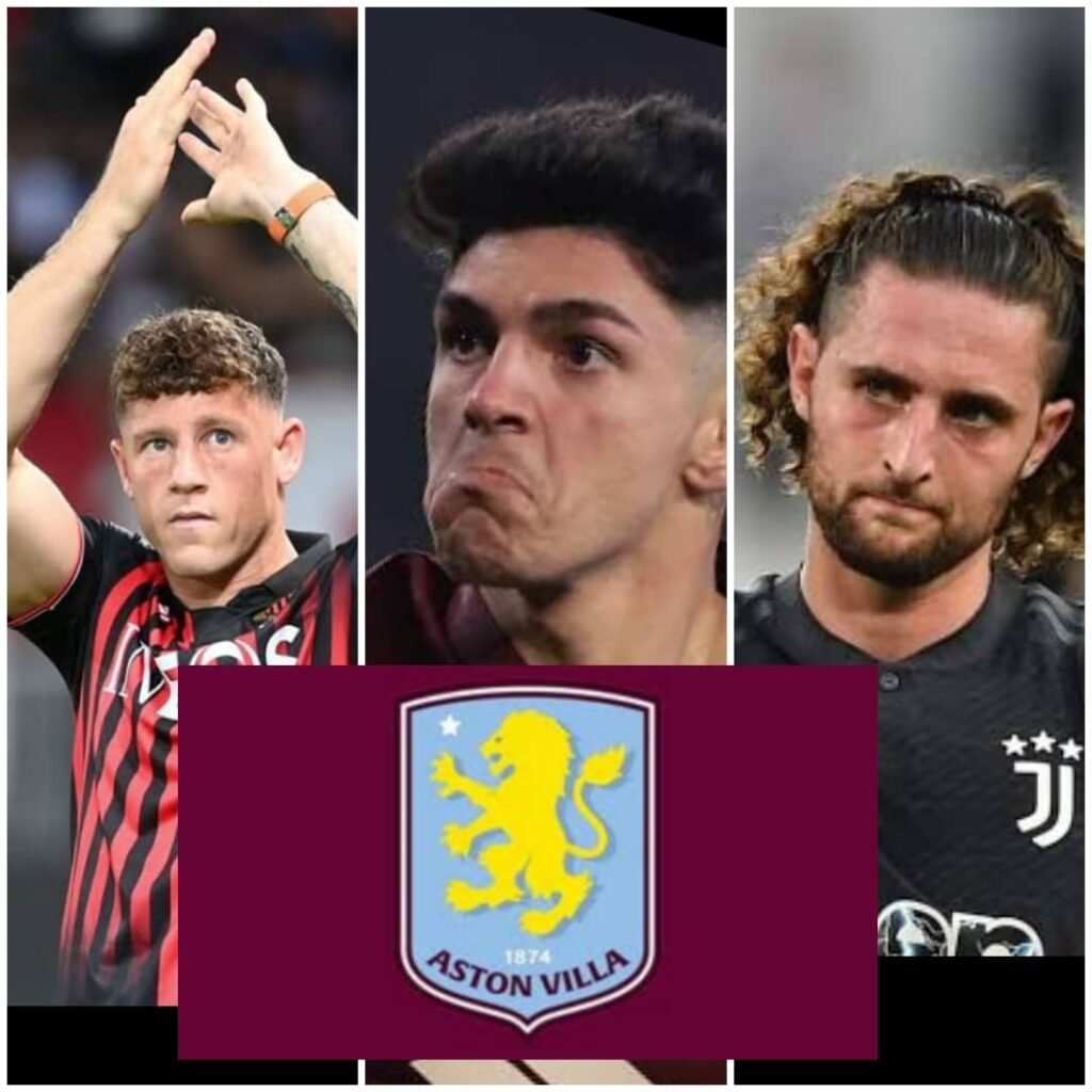 Breaking news: Rabiot Rose Barkley and Bellanova's move to Aston Villa is a done deal.